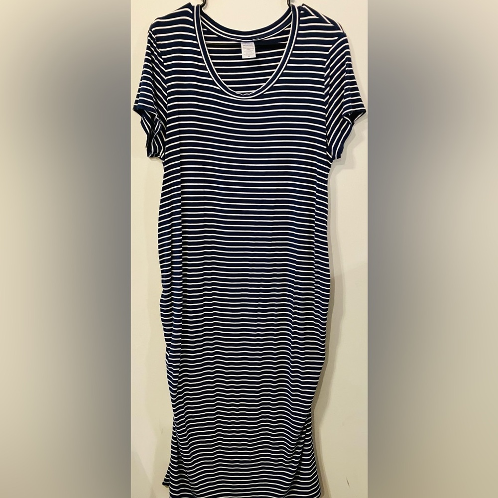 Time and Tru Maternity Dress XL blue